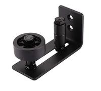 Guía de piso para puerta corrediza de Granero, 8 opciones de configuración de ensamblaje para aficionados al bricolaje, kit de herrajes para guía de piso de puerta corrediza