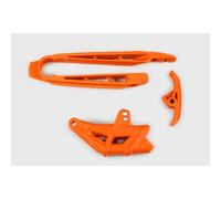 Guiacadenas+Placca UFO Husqvarna KTM Arancione kt04005-127 per