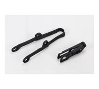 Guiacadenas+Placca UFO Kawasaki Nero ka04710-001 per Moto