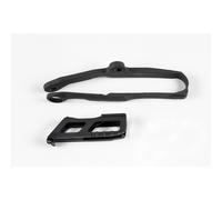 Guiacadenas+Placca UFO Kawasaki Nero ka04744-001 per Moto