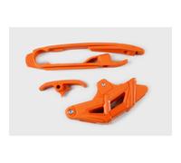 Guiacadenas+Placca UFO KTM Arancione kt04067-127 per Moto