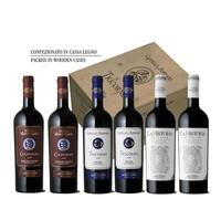 Guicciardini Clllection Vino Rosso Castello di Poppiano 6 bottiglie cassa legno