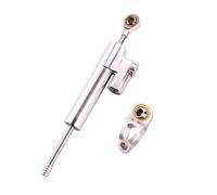 GUICFRF Sterzo Lineare per MT 03 07 09 Moto 256mm Accessori Modificato Universale Sterzo Stabilizzatore Ammortizzatore Staffa Buffe(White)