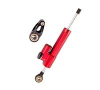 GUICFRF Sterzo Lineare per MT 03 07 09 Moto 256mm Accessori Modificato Universale Sterzo Stabilizzatore Ammortizzatore Staffa Buffe(Red Black)