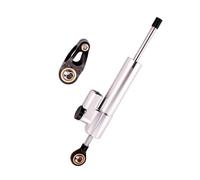 GUICFRF Sterzo Lineare per MT 03 07 09 Moto 256mm Accessori Modificato Universale Sterzo Stabilizzatore Ammortizzatore Staffa Buffe(White Black)