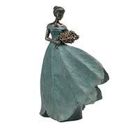 Guichifun Collezione di statue di fate, decorazione per la casa, con foglie e angeli, in resina, decorazione per casa, giardino, patio, regalo commemorativo per la mamma, per esterni o interni