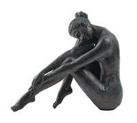 Guichifun Statua ballerina yoga decorazione per la casa - Scultura in bronzo resina moderna creativa statua da giardino artigianale articoli d'arte decorazione per la casa ufficio camera o giardino