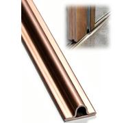 Guida a pavimento T-type per porta scorrevole, guida inferiore acciaio inox | Autoadesivo, senza ferramenta, per ante di credenza divisori di stanza librerie, 3 colori(Gold,290 cm/114.2 in)