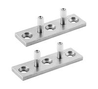 Guida a porte scorrevoli da 2 pezzi, Guida al rullo del pavimento in acciaio inossidabile Parti di fondo per le porte regolabili Accessorio hardware per la casa per l'uso