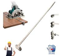 Guida a Rulli per Sega Circolare, Calibro Di Posizionamento per Misurazioni Precise E Taglio Del Legno Facilitato, Guida Regolabile per Base Di Macchine Taglio, Calibro Di Posizionamento(Double Axis)