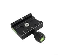 Guida a scorrimento nodale per fotocamera, struttura in alluminio con livelli integrati, piastra a sgancio rapido per compatibilità con la testa del treppiede, allineamento (60 mm)