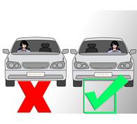 Guida a Sinistra Proiettore LED DRL Fari Coppia Trasparente Nero Cromo Per VW