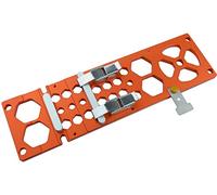Guida ad angolo retto, 340 mm, 90°, barra di guida angolare, morsetto elettrico per sega circolare per la lavorazione del legno, compatibile con Festool e Makitas, colore arancione