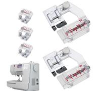 Guida ai bordi Presser Pie, Guida ai bordi per la macchina da cucire | 5 Guida alla cucitura del pacchetto Core - Allegati per orlo multifunzionali di precisione ad alta resistenza regolabile per