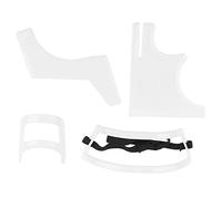 Guida ai modelli di regolabarba, Kit di strumenti per modellare la barba Set di guida ai modelli di rasatura del collo Set per lo styling dei capelli da uomo Bianco per l'uso quotidiano a casa
