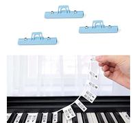 Guida Ai Tasti Del Pianoforte, Etichette Rimovibili For Le Note Della Tastiera Del Pianoforte Senza Pasta For I Principianti Con Scatola E 3 Fermagli For Spartiti (Color : Multi-colored)