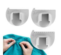 Guida al cucito | Accessorio per maglieria con blocco del bordo 2/3/4 mm e guida per pollice | righello multifunzionale per finiture su collo polsini e cuciture curve