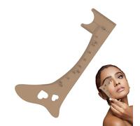 Guida al disegno delle sopracciglia, modello in silicone per mappatura delle sopracciglia, strumento guida per il trucco, righello per posizionare le sopracciglia, strumento professionale per il