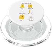 Guida al formaggio carino per chi ama i formaggi Chef Cook Food PopSockets PopGrip per MagSafe