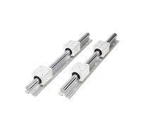 Guida al movimento lineare in miniatura Set di guide lineari SBR25 200-1000mm 2 pezzi guida lineare + 4 blocco cuscinetto SBR25UU da utilizzare for le parti(650mm)