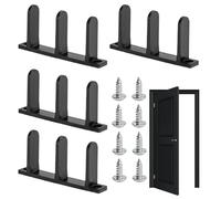 Guida Al Pavimento Per Porta Scorrevole Armadio | 4 Pezzi Binario Inferiore Per Porta Scorrevole Bypass - Parti Di Ricambio Rotaie E Ferramenta Per Casa Interna Armadio Bagno