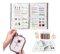 Guida al ricamo per principianti, didattica completa, Guida al ricamo per principianti per le donne Amanti 'artigianato Ornamento per il giorno piovoso Realizzazione di studio per viaggi a casa