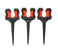 Guida al tubo del giardino da 3 pcs Spike10 pollice di posizionamento del tubo d'acqua portatile leggero, rullo di supporto per la conservazione dell'acqua di precisione Porta di