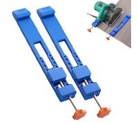 Guida alla base della macchina da taglio regolabile Spectaclescene, guida al taglio rapido per sega circolare, morsetto di posizionamento per fresatura per sega elettrica (2PCS)