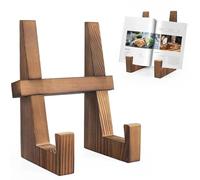 Guida alla cucina Resto, Natural Aged Istruzioni Book Cradle - Adaptive Snapshot Poster Holder Gastronomy Libro Stand For Home Kitchen Island Table Decoration, Cookbook Cavalletto, Is