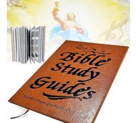 Guida allo studio biblico di 66 pagine, quaderno per lo studio della Bibbia per principianti, diario devozionale quotidiano, riflessioni di preghiera quaderno religioso con citazioni quotidiane delle