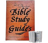 Guida allo studio biblico e devozionale quotidiano per uomini, diario di 66 pagine, studio delle Scritture di 365 giorni, quaderno di preghiera con copertina in pelle marrone per crescita spirituale
