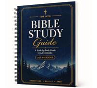 Guida allo studio biblico per uomini, Panoramica libro per libro di tutti i | Compagno di Scrittura a spirale con riflessione e note per devozioni personali, chiesa e studio di gruppo