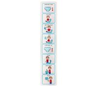 Guida all'uso del vasino - Adesivo per la tabella delle routine del bagno dei bambini, ausili visivi passo dopo passo | Grafico per l'addestramento al vasino degli animali, elementi visivi per