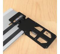 Guida angolare per sega circolare, con supporto per bordo, angolo retto a 90°, compatibile con Festool e Makita per tagli quadrati veloci e facili Arresto angolare a 90°Lega di alluminio