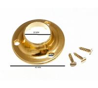Guida Asta Armadio Presa Staffa di Supporto 19mm Ottone Cromato Quantità Pacco