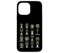 Guida botanica delle piante d'appartamento che purificano l'aria in vaso Custodia per iPhone 13 Pro Max