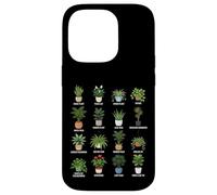 Guida botanica delle piante d'appartamento che purificano l'aria in vaso Custodia per iPhone 14 Pro