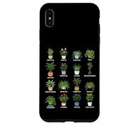 Guida botanica delle piante d'appartamento che purificano l'aria in vaso Custodia per iPhone XS Max