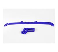 Guiacadenas+Placca UFO Yamaha Azzurro ya04805-089 per Moto Ricambi Ciclomotore