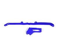 Guiacadenas+Placca UFO Yamaha Azzurro ya04801-089 per Moto Ricambi Ciclomotore