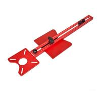 Guida circolare per router in lega di alluminio con bilance metriche e imperiali per la lavorazione del legno, fresatura e taglio delle scanalature, rosso (B)