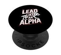 Guida come un alfa forte fiducioso potente lupo mannaro ragazza PopSockets PopGrip Adesivo