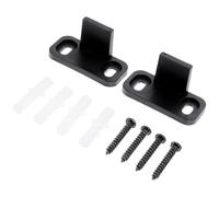 Guida da Pavimento Nero, 2 Set per Porta Scorrevole | Ferma Porta Antioscillazione, Plastico Robusto, per Porte e Kit su Rotaia