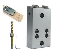 Guida Da Trapano Per Fori Diritti - Utensili Manuali In Metallo Stabile - Attrezzature Falegnameria E Lavorazione Del Legno - Adatto a Falegnameria Costruzione Mobili Officina Casa Garage