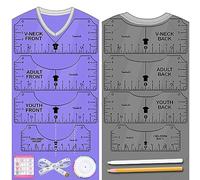 Guida del righello della maglietta Allineamento del vinile - T Shirt Misura Righelli Guida Strumento di misurazione della camicia Strumento di centraggio Pressa di calore Stampa serigrafica Accessori