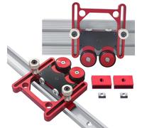 Guida di alimentazione regolabile, rullo di scorta a doppio cuscinetto ruota per sega da banco, sega a nastro e intagliatore invertito, maschera in lega di alluminio