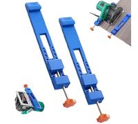 Guida di base per macchina da taglio regolabile, guida rapida per sega circolare, guida per sega circolare, guida di precisione per taglio e fresatura del legno (2 pezzi)