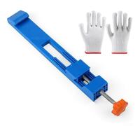 Guida di base per macchina da taglio regolabile per sega circolare morsetto di taglio fresatura strumento di posizionamento con guanti blu ABS plastica compatibile 4-6 pollici