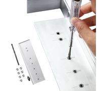 Guida di foratura per fori dritti | Arresto regolabile in lega di alluminio - Arresto granello per guide di foratura - Per riparazione legno lavorazione metallo fai da te