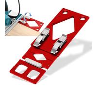 Guida di guida ad alta precisione a 90°, in alluminio lavorato a CNC, per la lavorazione del legno, compatibile con binario di guida Makita